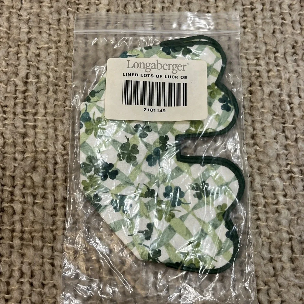 Longaberger Lots Of Luck Liner Only New